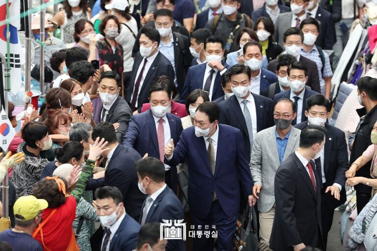 대구 서문시장 방문 상인 간담회