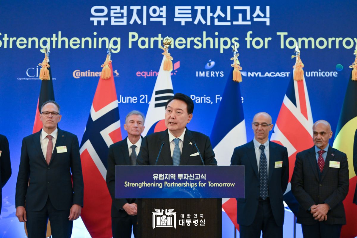 "9억 4천만 달러 규모의 투자 결정...한국의 미래를 믿고 투자해 줘 감사"
