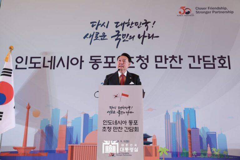 "한국과 인도네시아의 미래를 잇는 든든한 가교가 되어 주길"