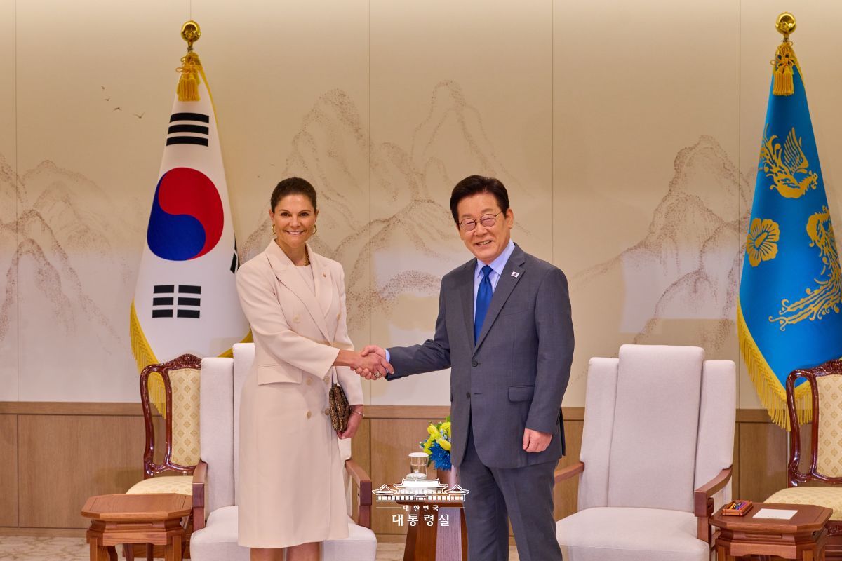 한국을 찾은 빅토리아 스웨덴 왕세녀를 만나게 되어 매우 기쁘게 생각합니다.