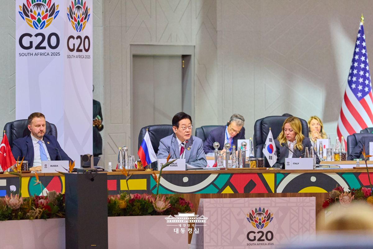 11/22(토) 이재명 대통령, G20 정상회의 제1세션 발언