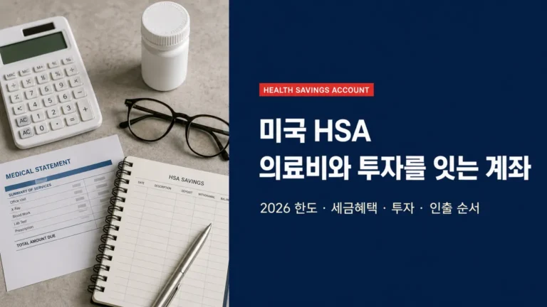 미국 HSA 2026년 한도와 세금혜택·투자·인출 순서