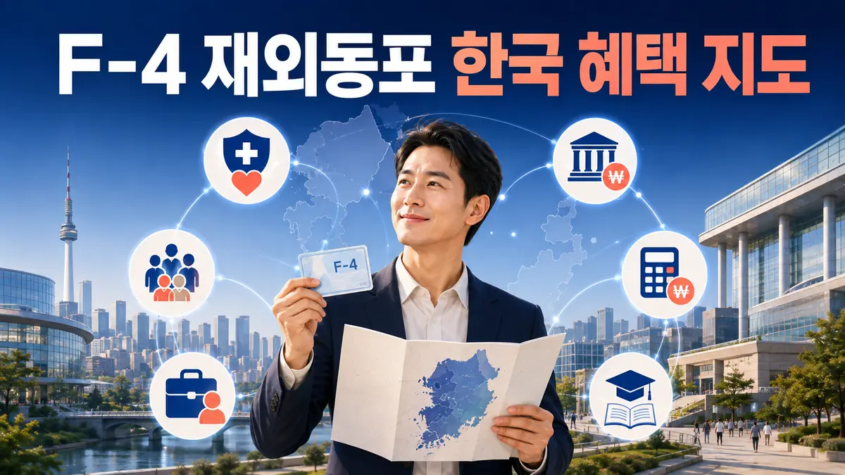 F-4 재외동포 비자 소지자가 한국에서 받을 수 있는 건강보험 국민연금 취업 세금 출산 교육 혜택